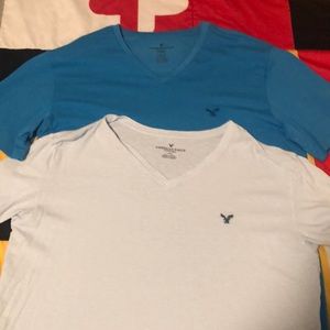 American Eagle v-neck tees